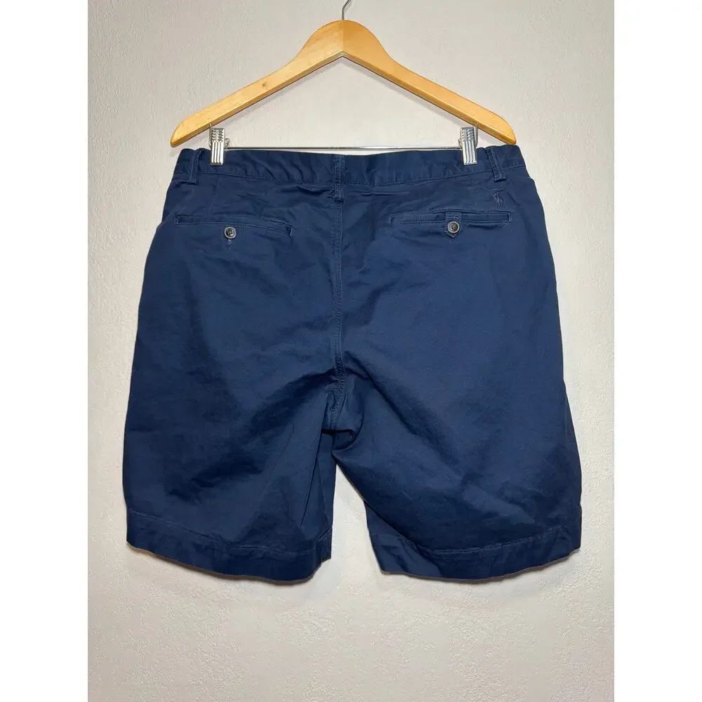 POLO Ralph Lauren Men’s Stretch Classic Fit Chino 9” Shorts Navy Blue SZ 33